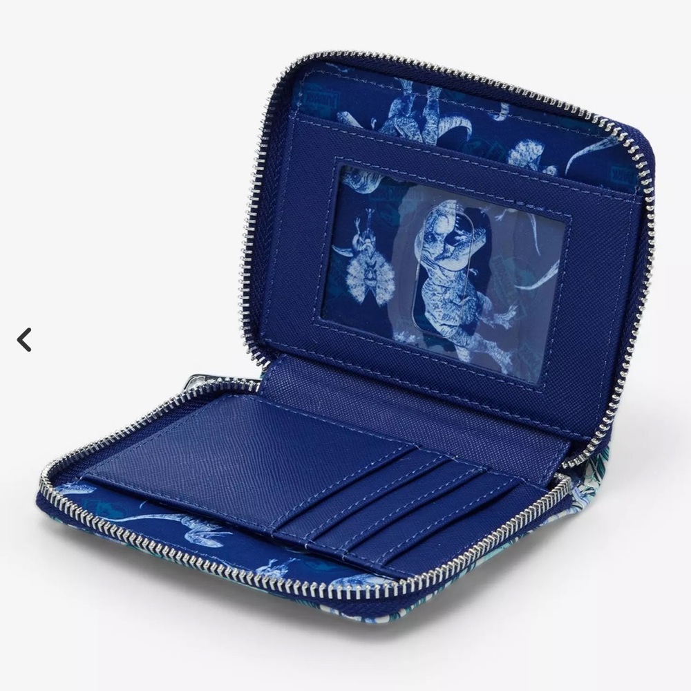 Loungefly Jurassic Park Palm Frond Zip Wallet - Picture 4 of 6